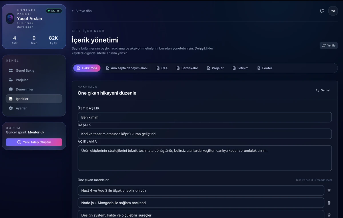 Portföy Sitesi görsel 4